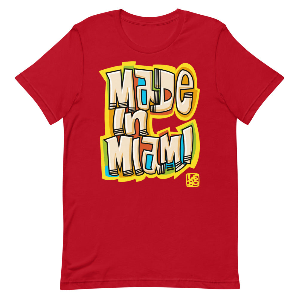 Made in Miami - Yellow - Lebo Short-Sleeve Unisex T-Shirt